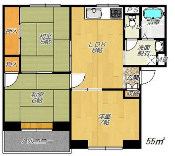 JAパストラル【1階】の間取り