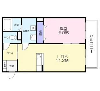 愛知県豊川市四ツ谷町1丁目【マンション】の間取り