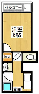 1Rの間取り画像