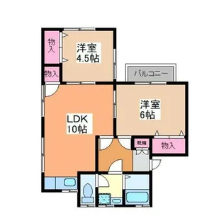 ピュアリー【2階】の間取り