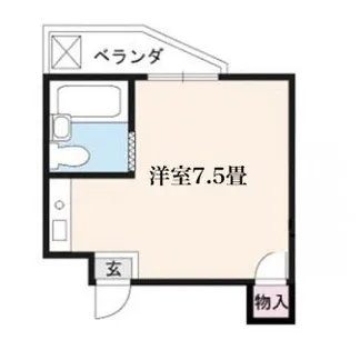 ウインドミル【1号室】の間取り