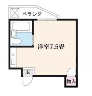 ウインドミル【2号室】の間取り
