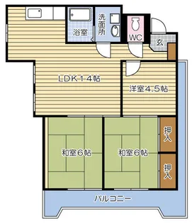 第三睦実ビル【601号室】の間取り