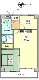 セントポーリアⅠ【2階】の間取り
