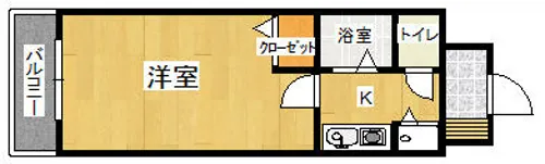 エスポワール城野【303号室】の間取り