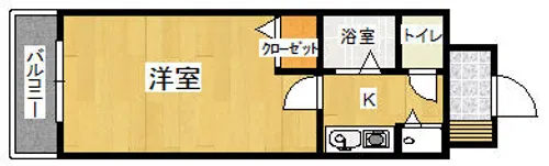 エスポワール城野【303号室】の間取り
