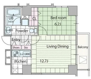 Linda【7階】の間取り