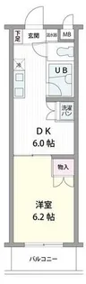 ユニオンハイツ日比野【4階】の間取り
