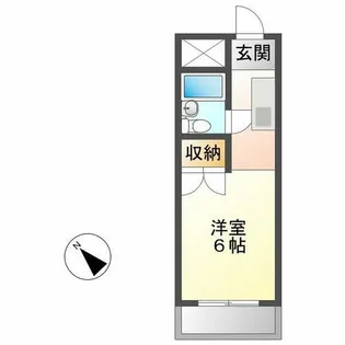 リアルシティ本城B棟【5階】の間取り