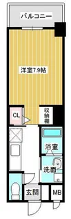 ジアコスモ神戸三宮【2階】の間取り