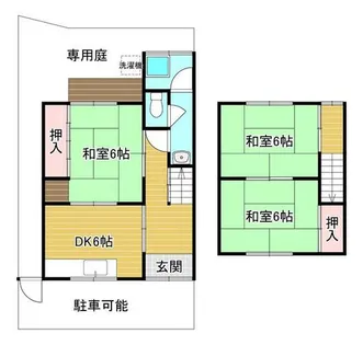 京都府京都市右京区北嵯峨北ノ段町【一戸建】の間取り