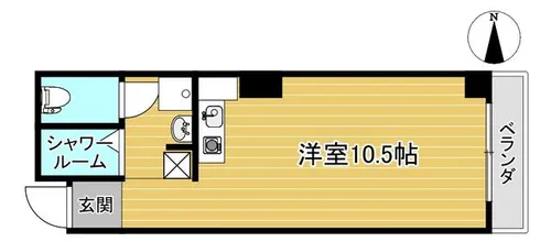 ベルエール桃山A【206号室】の間取り