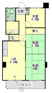 シャトー宮坂【3階】の間取り