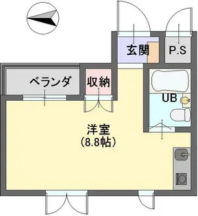 パティオ四條畷【2階】の間取り