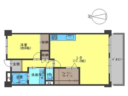 ファミール逆瀬【302号室】の間取り