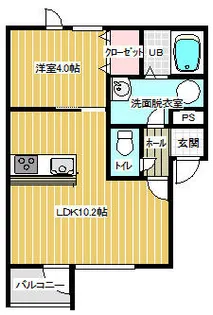 フォレスト【201号室】の間取り