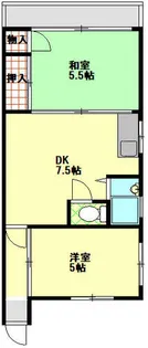 兵庫県神戸市中央区東川崎町7丁目【マンション】の間取り