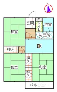 スターハイツ臨海B【4階】の間取り