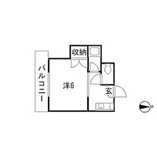 レジデンス昭代【201号室】の間取り