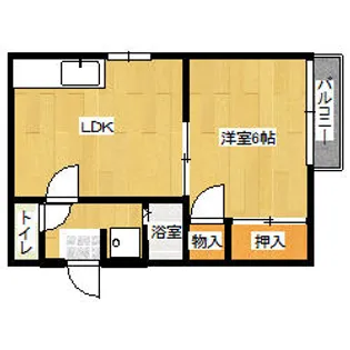 クレール大蔵Ⅱ【105号室】の間取り