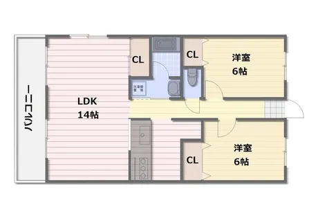 カサデヴィエント【1003号室】の間取り