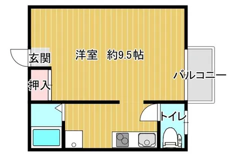 ルミエール一枝【202号室】の間取り