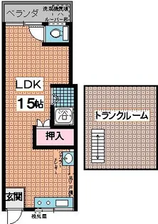 スズランハイツ【2階】の間取り