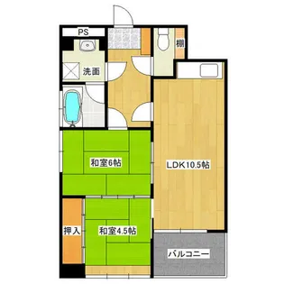 コラージュヴィラ二日市【702号室】の間取り