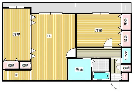 ニューサンリバー11番館【8階】の間取り