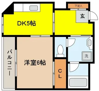 柳川ビル【4階】の間取り