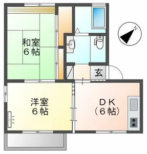 福岡県北九州市若松区高須東3丁目【アパート】の間取り