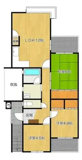 リヴィエール本城 302号室【3階】の間取り
