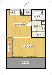 大木コーポ【301号室】の間取り