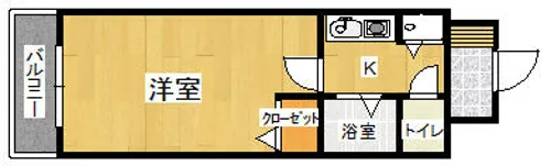 エスポワール城野【306号室】の間取り