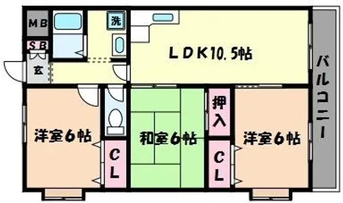 兵庫県神戸市東灘区御影郡家1丁目【マンション】の間取り