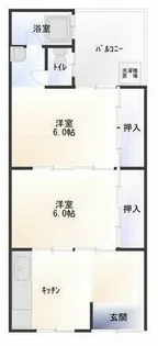 千々川マンション【306号室】の間取り