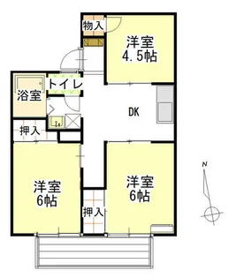 ハイツ若草【2階】の間取り