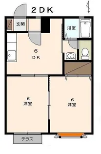 AONOリバーサイドA【103号室】の間取り