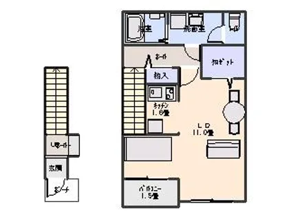 メゾン文【2階】の間取り