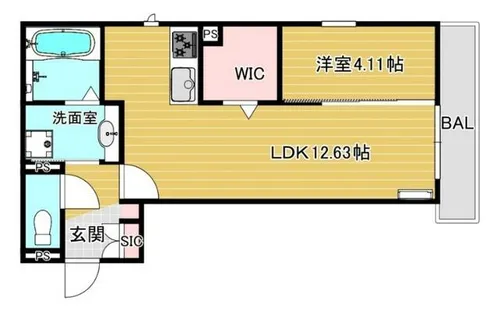 大阪府大阪市平野区平野本町4丁目【アパート】の間取り