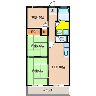 第3佐藤ハイツ【1階】の間取り