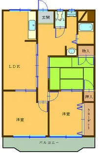 メゾンうがしまⅠ【2階】の間取り