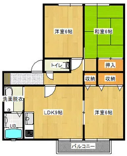 茅原ハイツ【101号室】の間取り