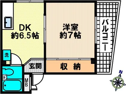 シャトルサンホープ【202号室】の間取り
