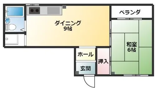 パティオ園田【2階】の間取り