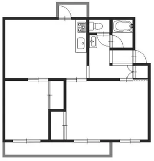 新金岡2丁4番住宅1棟【4階】の間取り