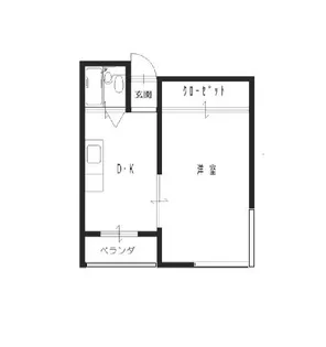 シャレー塚口【1階】の間取り