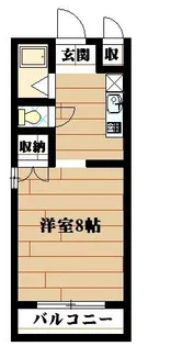 フローラハイツ【1階】の間取り