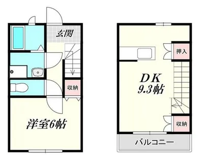 イオメールヴァルナ【1階】の間取り