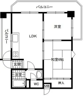 ベルコート加古川【506号室】の間取り